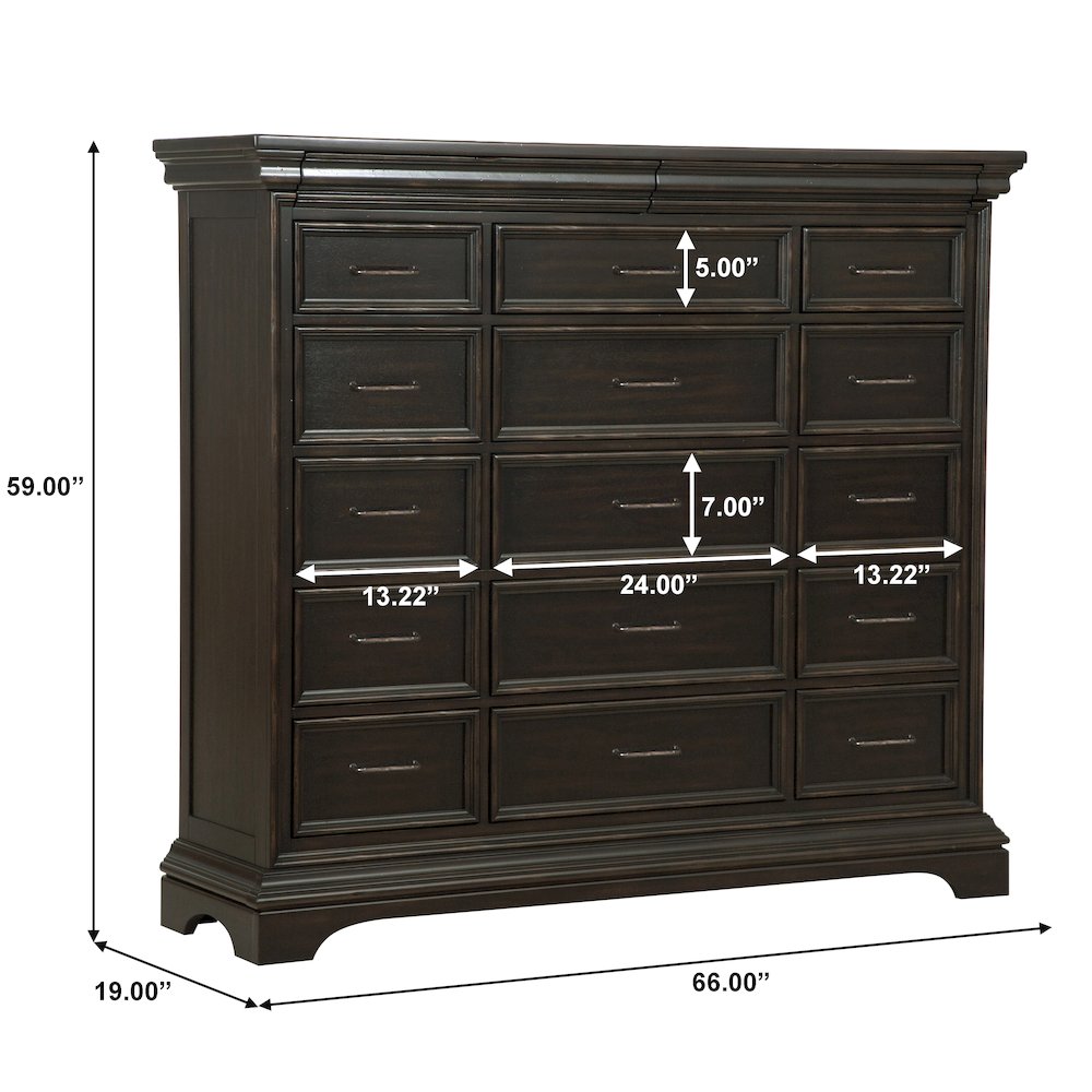 Caldwell 17 Drawer Master Chest. Picture 6