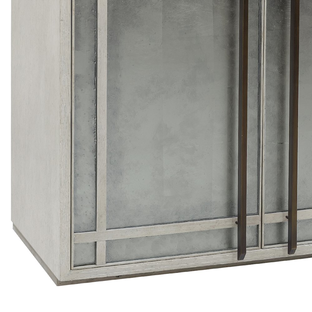 3 Door Eglomise Credenza. Picture 8