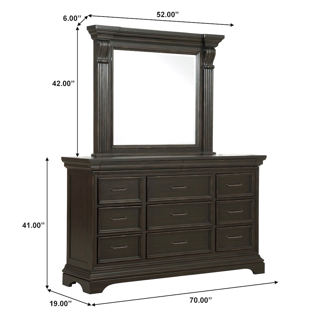 Caldwell Dresser/Mirror. Picture 8
