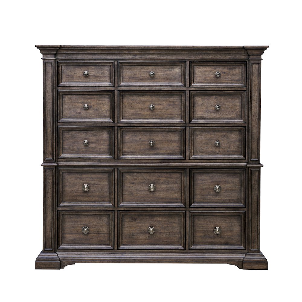 Woodbury 15-Drawer Master Chest in Cowboy Boots Brown. Picture 3