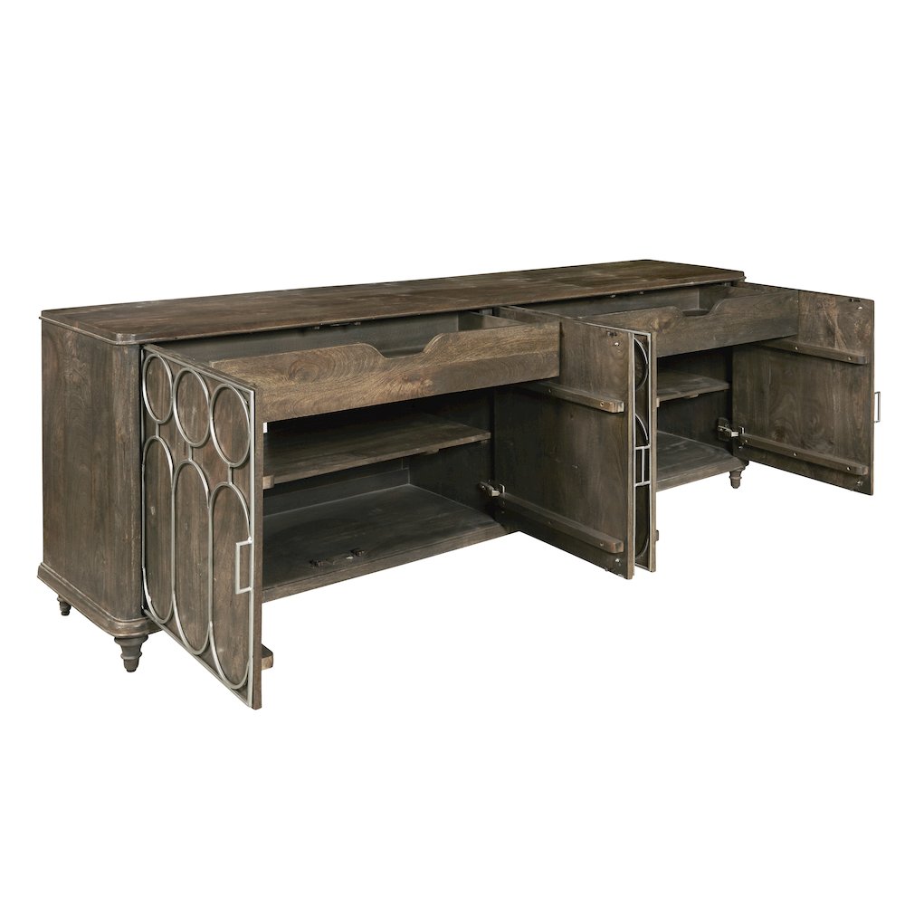 4-Door Console with Tray Drawers. Picture 3