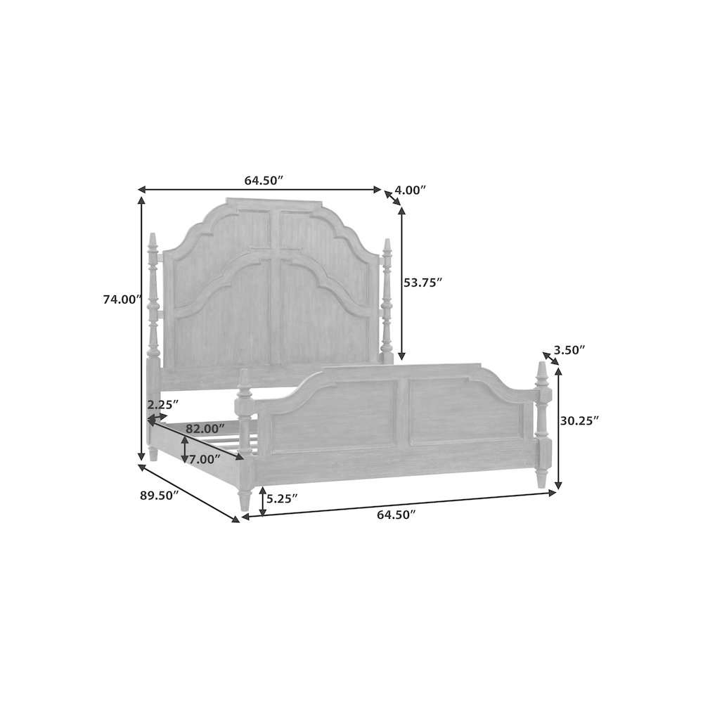 Revival Row Queen Panel Bed. Picture 11