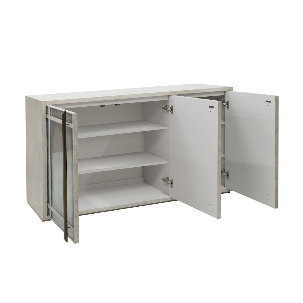 3 Door Eglomise Credenza. Picture 4