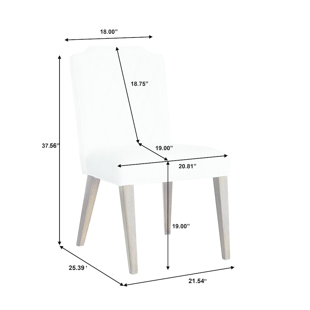 Asher Park Upholstered Side Chair, Upholstered Finish. Picture 4