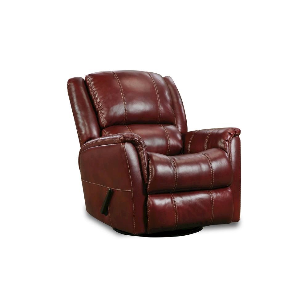 Comfortable Glider Recliner – Red Swivel Rocker Recliner for Nursery Use. Picture 1