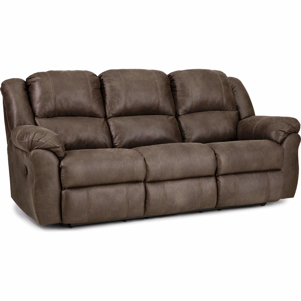 Brown Reclining Couch – Comfortable Recliner Sofa for Home Theater. Picture 1