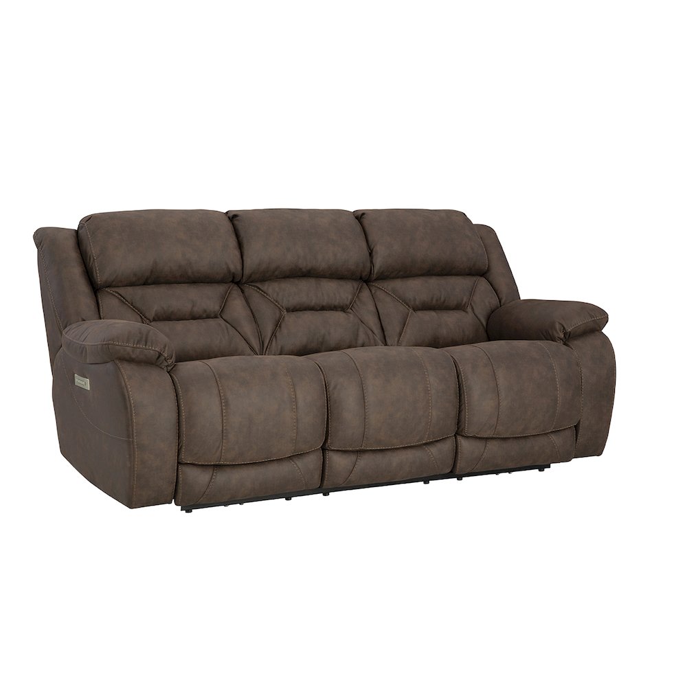 Oakley Double Reclining Zero Gravity Power Sofa. Picture 1