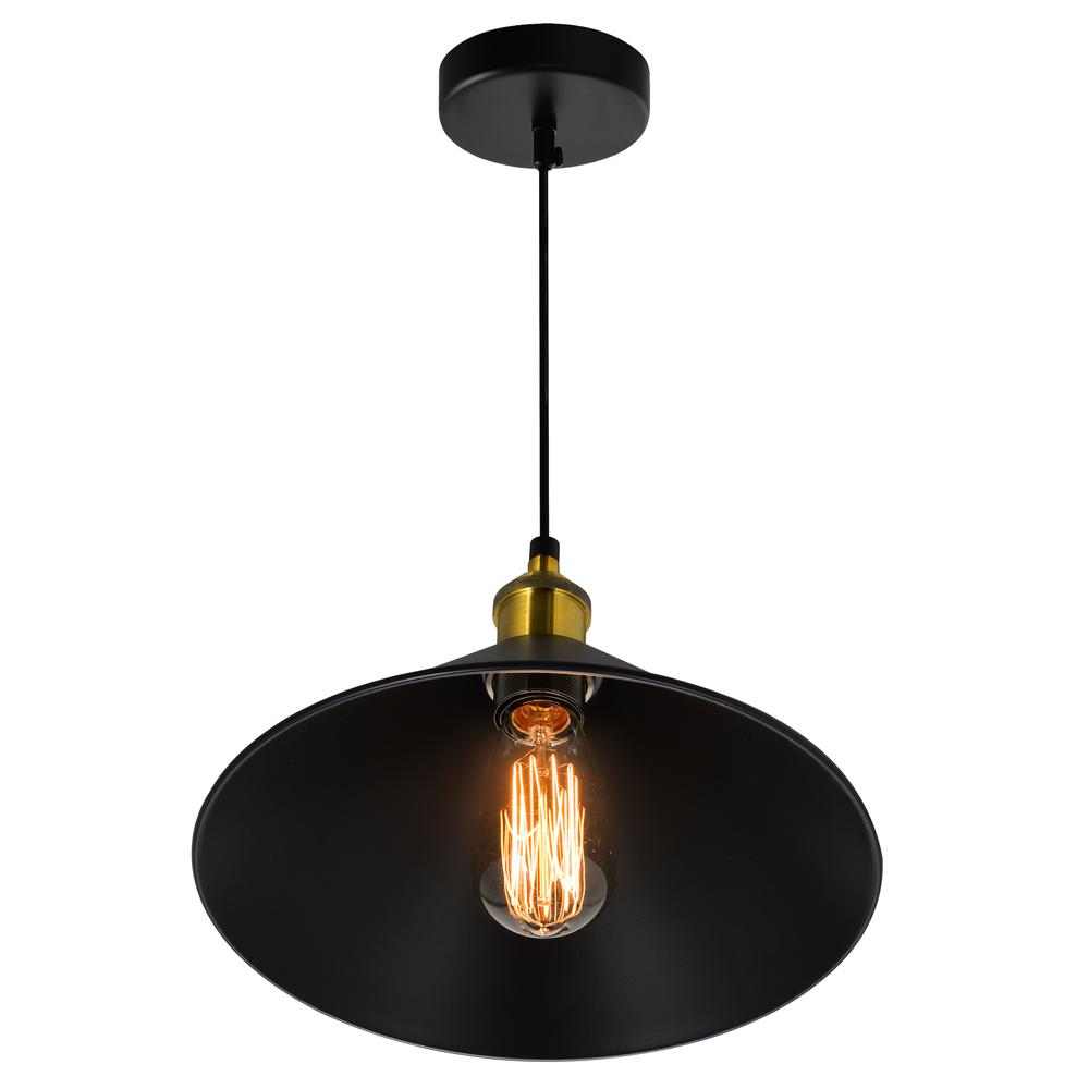 Brave 1 Light Black Mini Pendant. Picture 3
