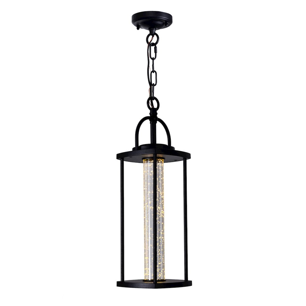 Greenwood LED Outdoor Black Pendant. Picture 5