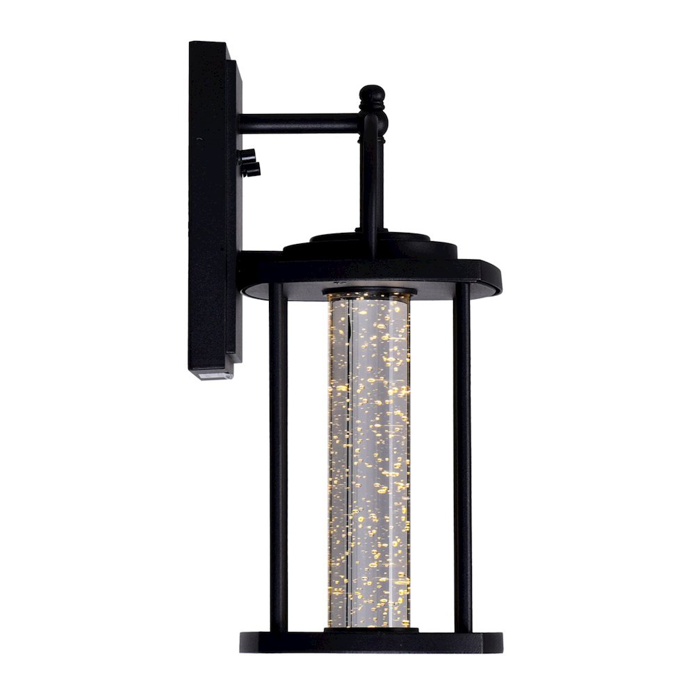 Greenwood LED Outdoor Black Wall Lantern. Picture 2