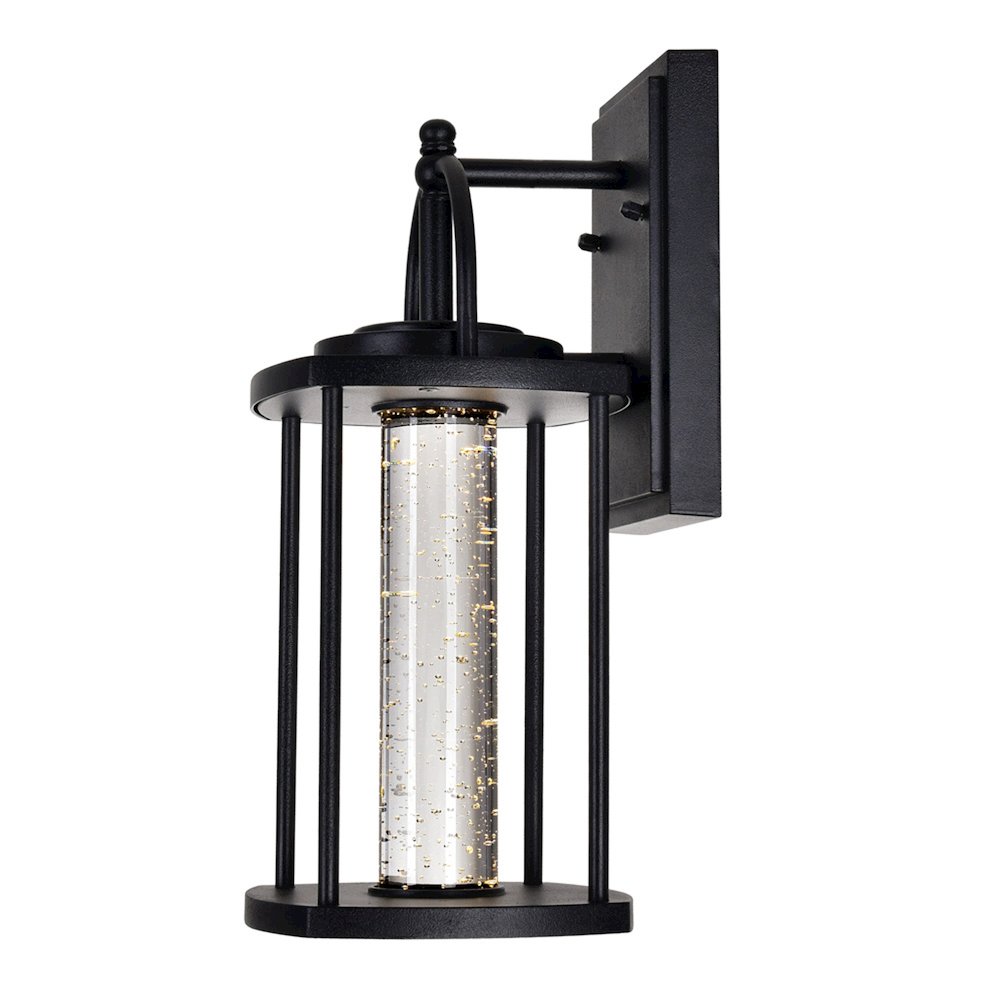 Greenwood LED Outdoor Black Wall Lantern. Picture 4
