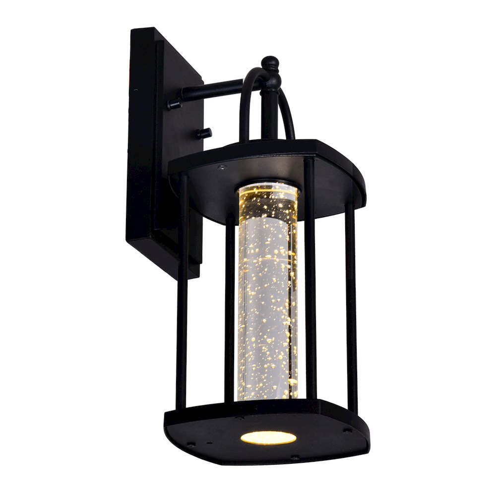 Greenwood LED Outdoor Black Wall Lantern. Picture 5