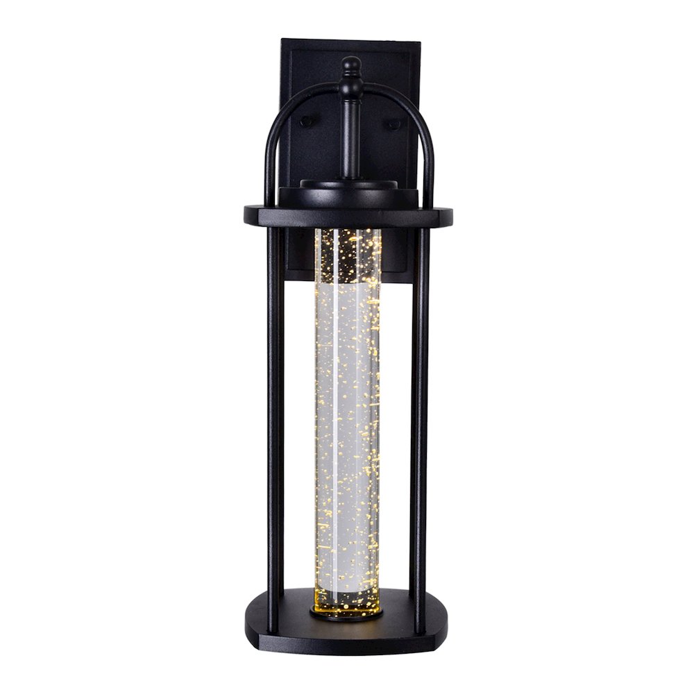 Greenwood LED Outdoor Black Wall Lantern. Picture 3
