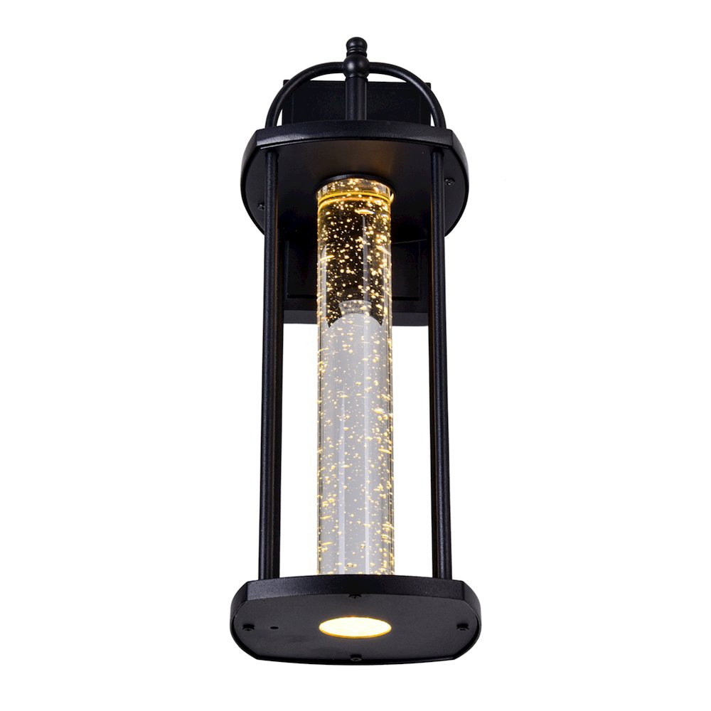 Greenwood LED Outdoor Black Wall Lantern. Picture 4