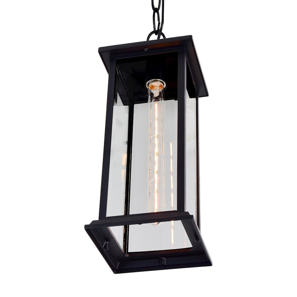 Blackbridge 1 Light Outdoor Black Pendant. Picture 3