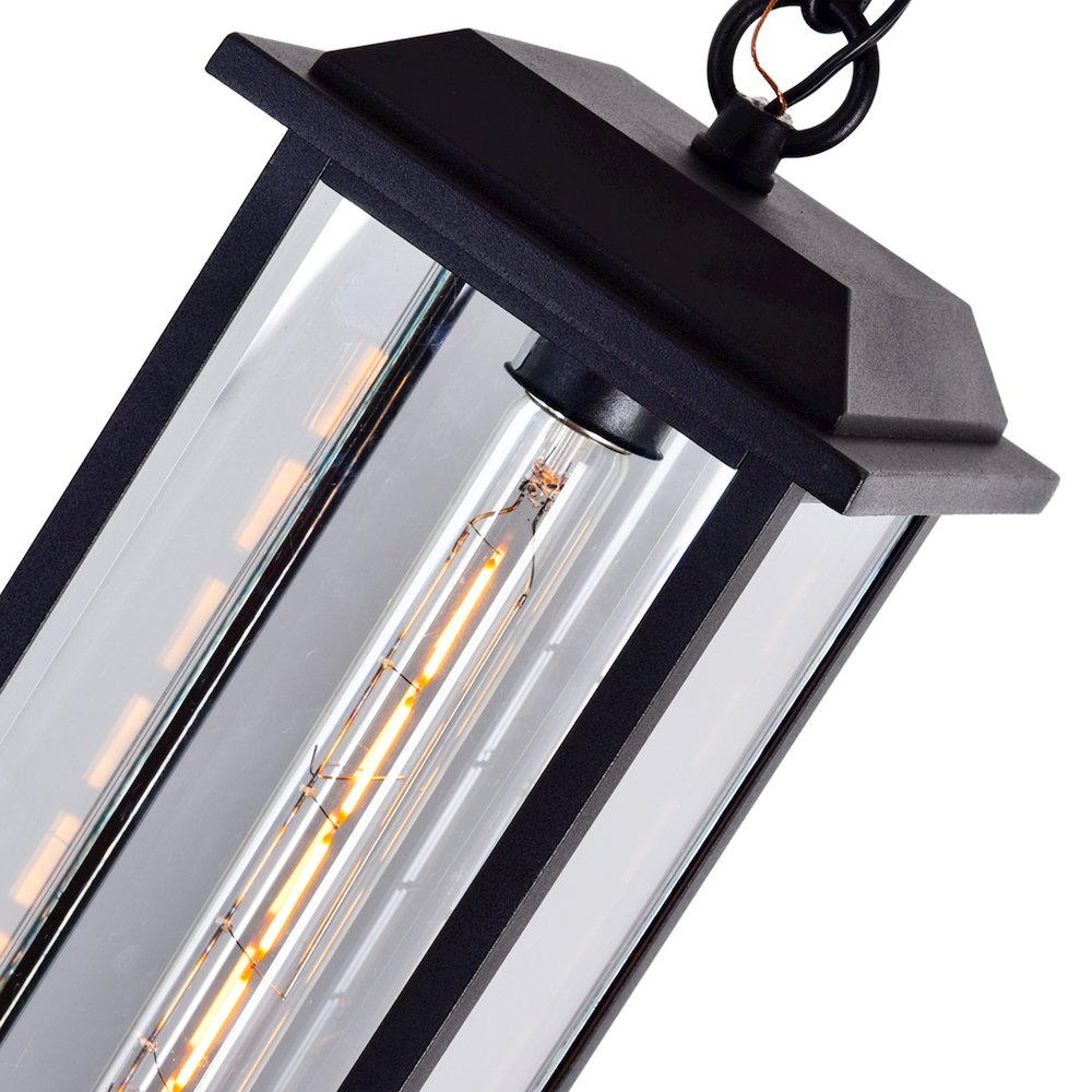Blackbridge 1 Light Outdoor Black Pendant. Picture 6