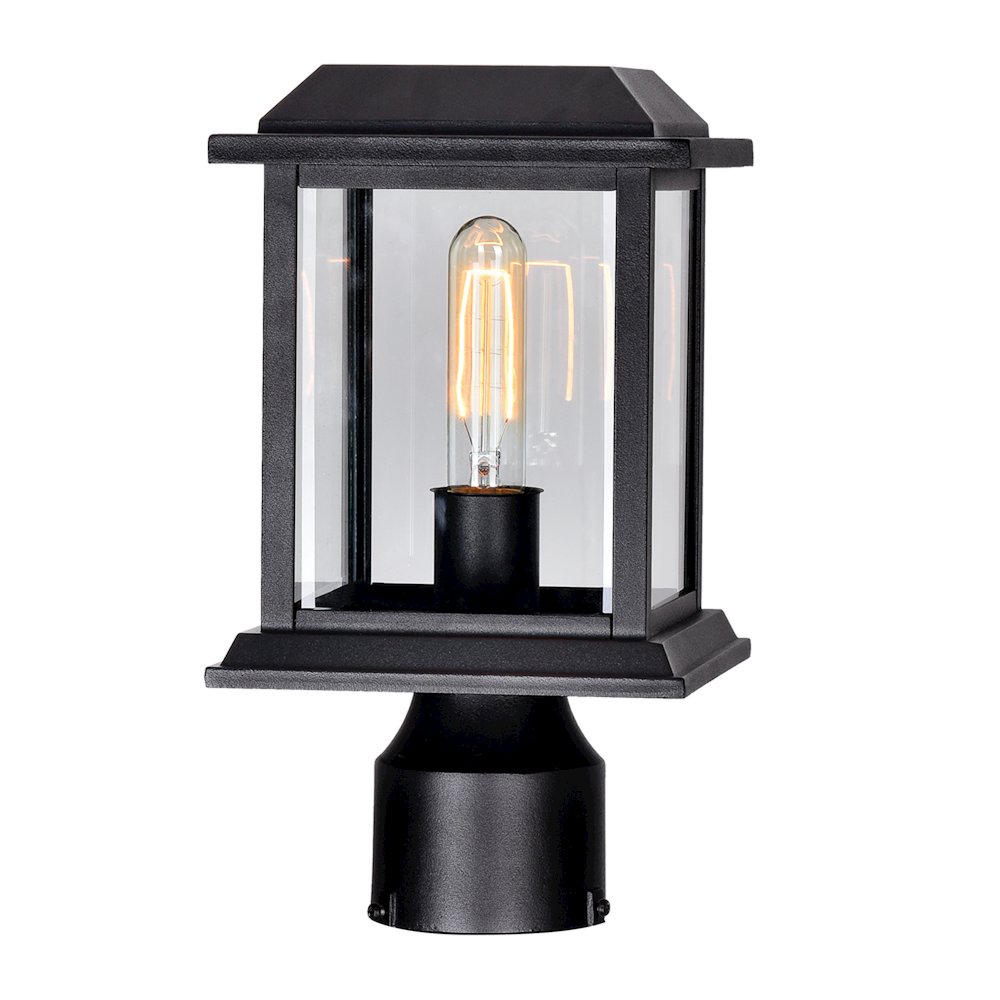 Blackbridge 1 Light Outdoor Black Lantern Head. Picture 1