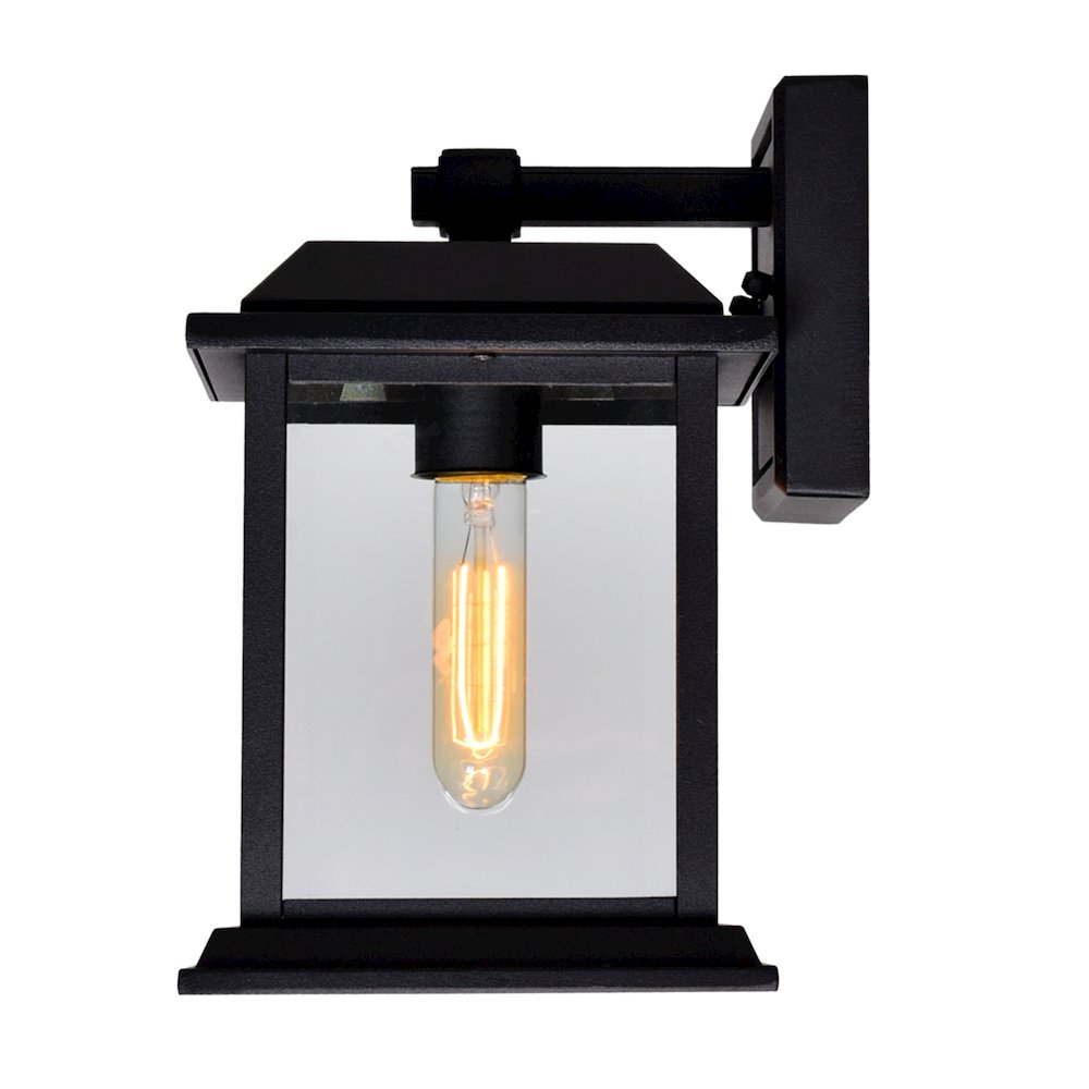 Blackbridge 1 Light Outdoor Black Wall Lantern. Picture 3