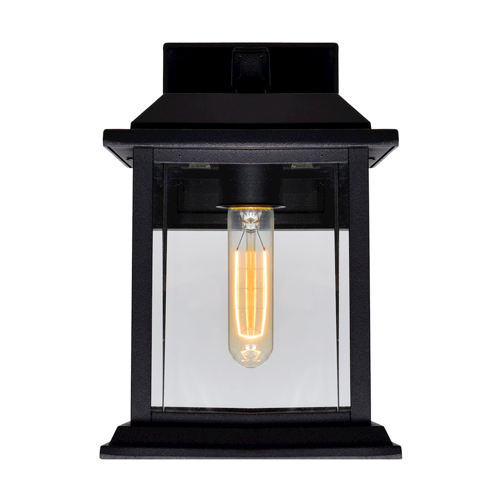 Blackbridge 1 Light Outdoor Black Wall Lantern. Picture 4