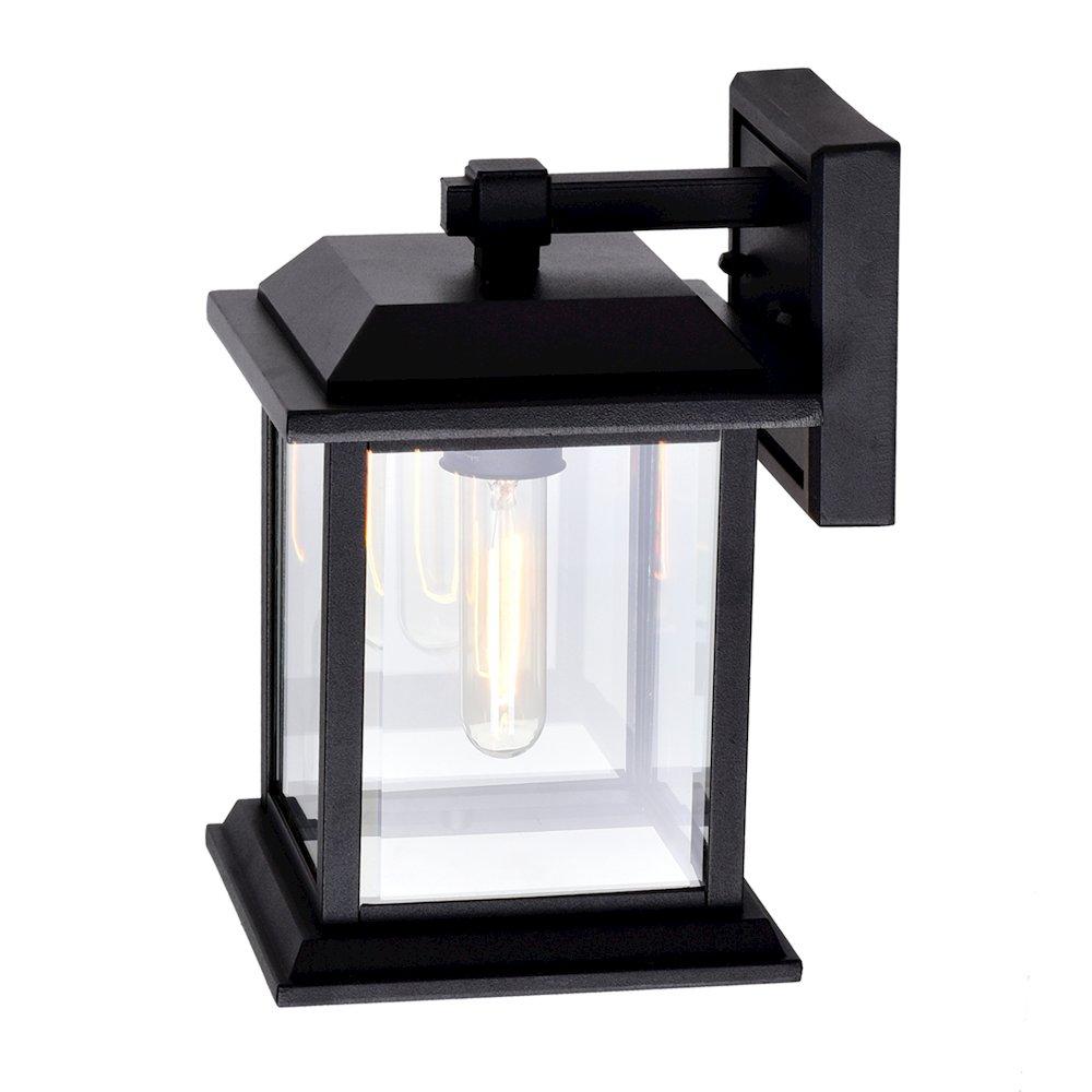 Blackbridge 1 Light Outdoor Black Wall Lantern. Picture 5