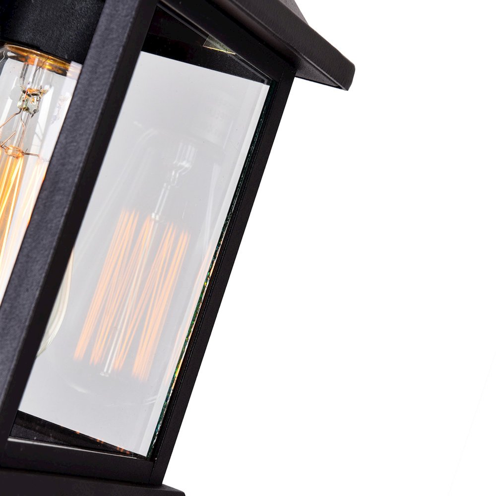 Blackbridge 1 Light Outdoor Black Wall Lantern. Picture 7