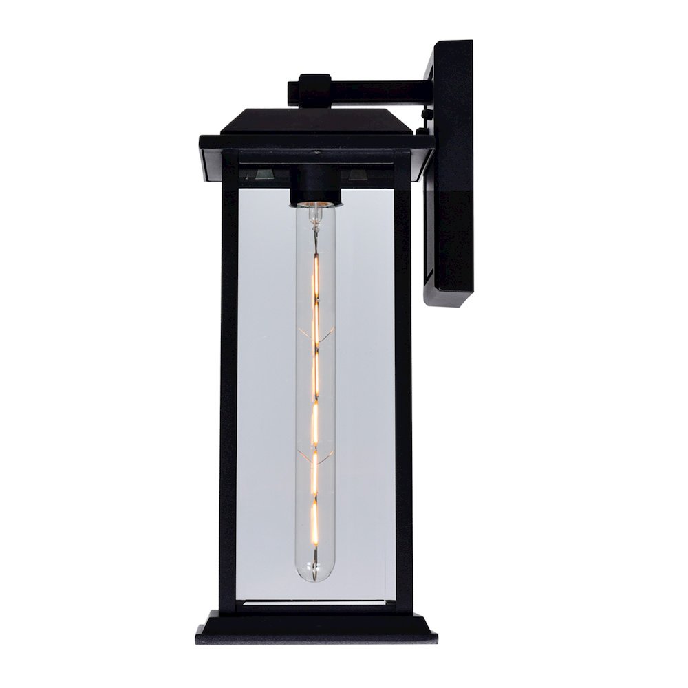 Blackbridge 1 Light Outdoor Black Wall Lantern. Picture 3