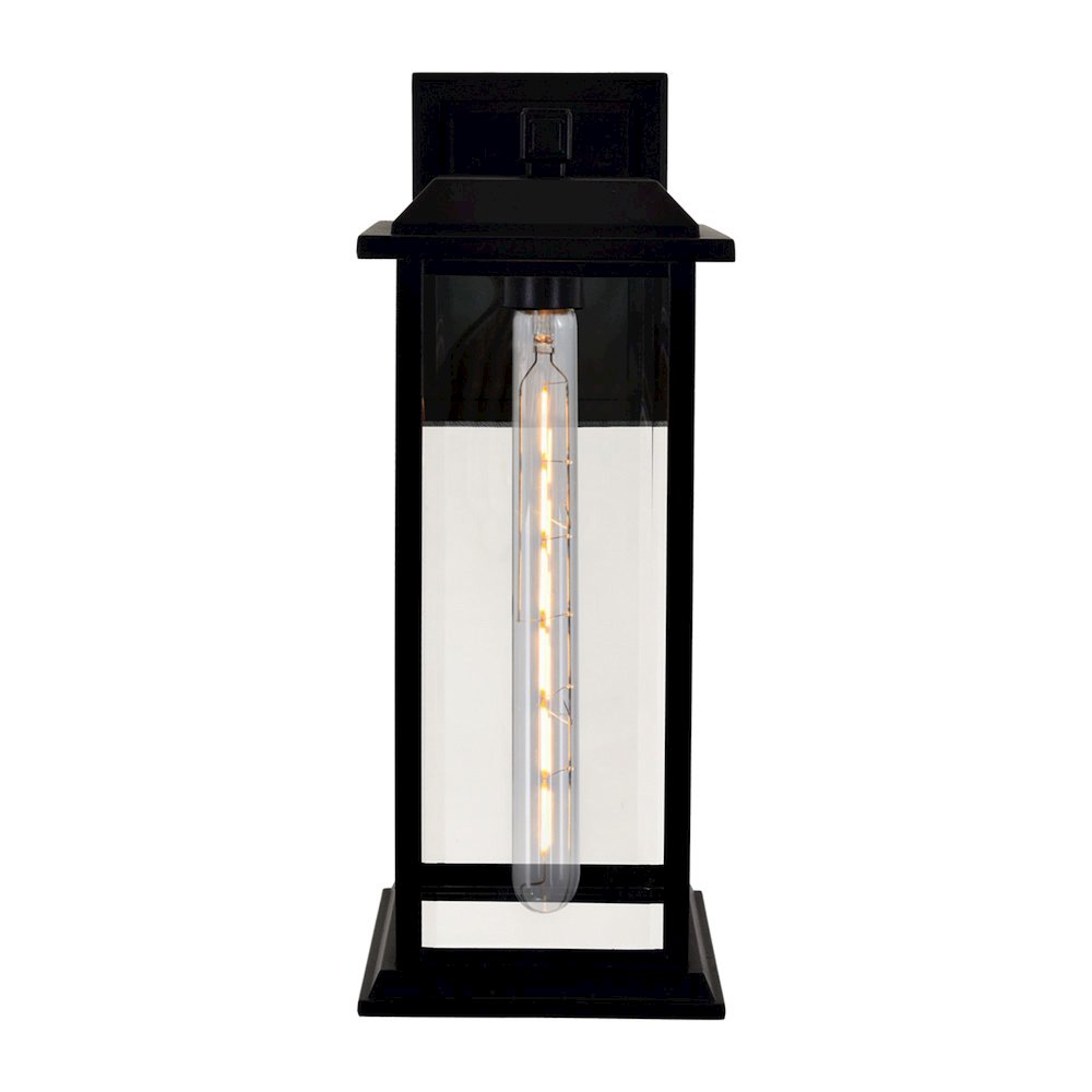 Blackbridge 1 Light Outdoor Black Wall Lantern. Picture 4