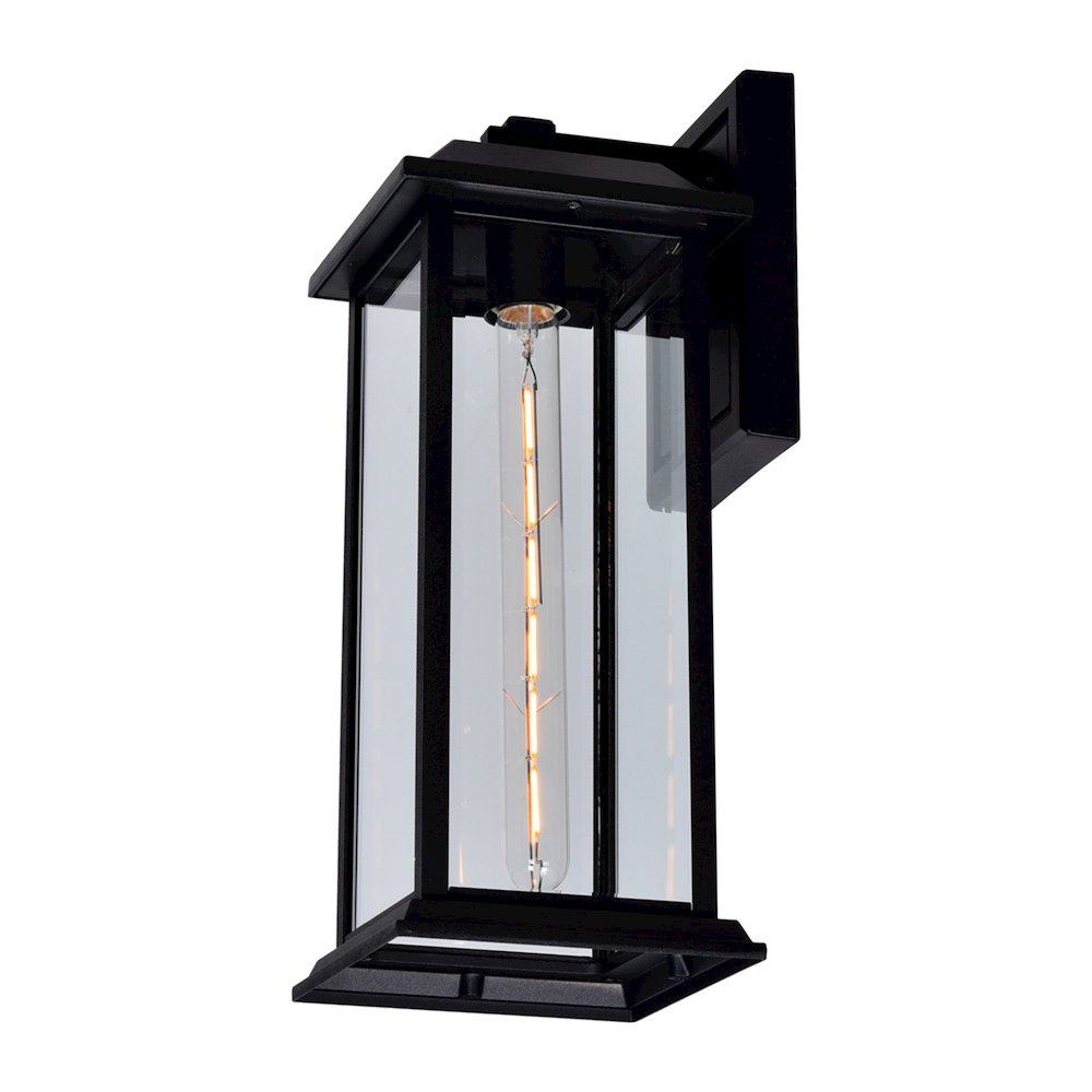 Blackbridge 1 Light Outdoor Black Wall Lantern. Picture 5