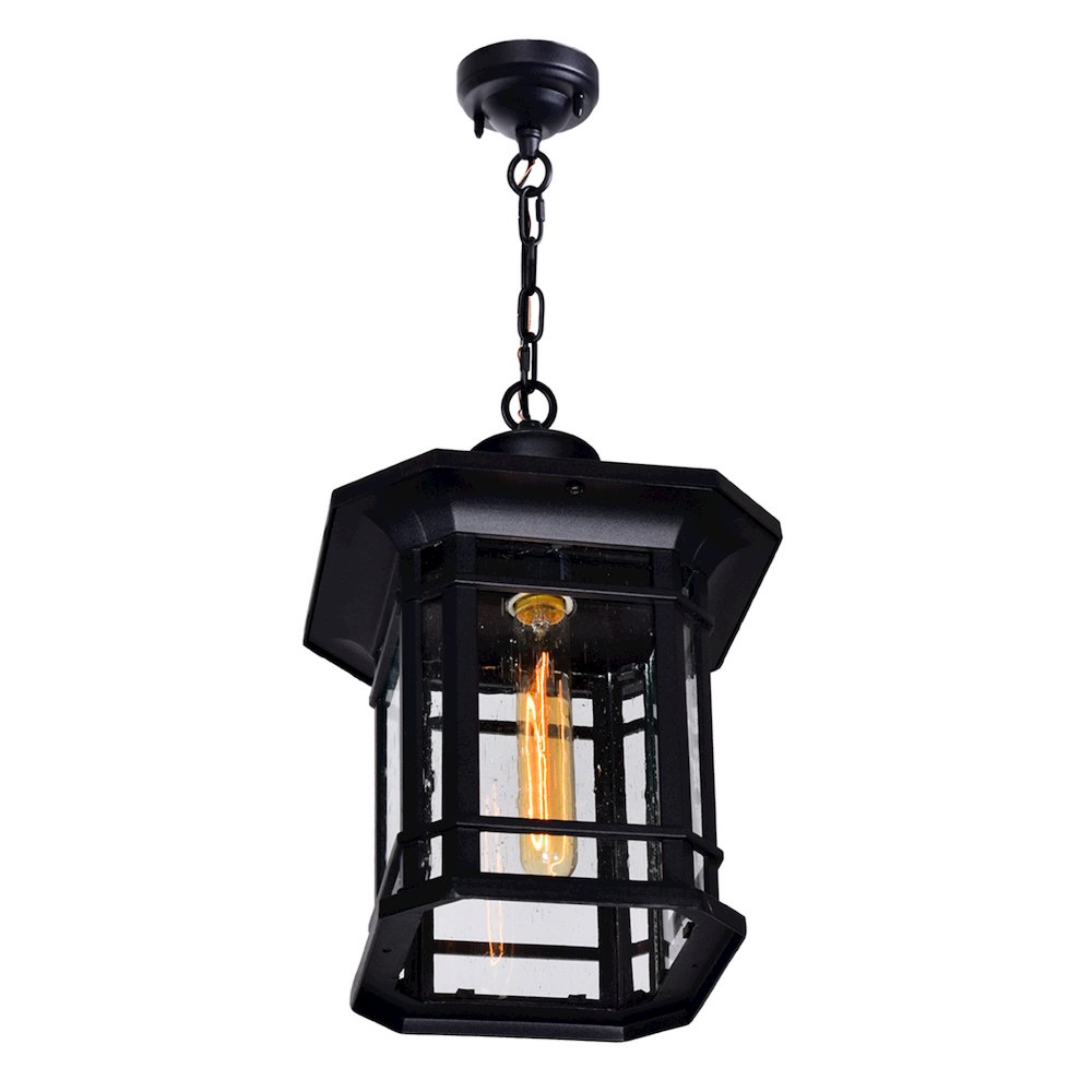 Blackburn 1 Light Outdoor Black Pendant. Picture 2