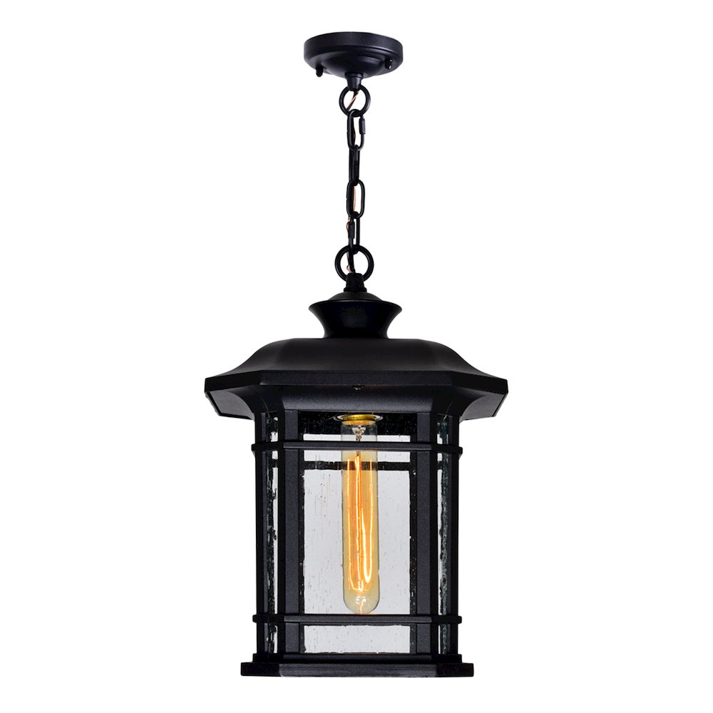 Blackburn 1 Light Outdoor Black Pendant. Picture 3