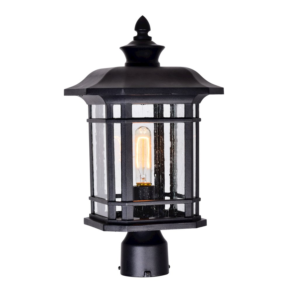 Blackburn 1 Light Outdoor Black Lantern Head. Picture 1