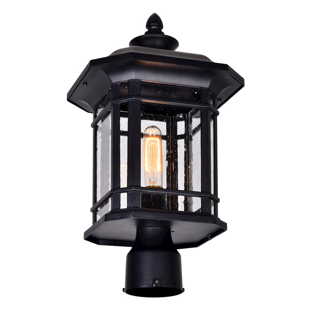 Blackburn 1 Light Outdoor Black Lantern Head. Picture 3