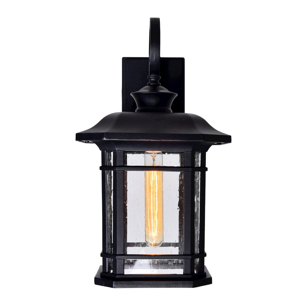Blackburn 1 Light Outdoor Black Wall Lantern. Picture 2