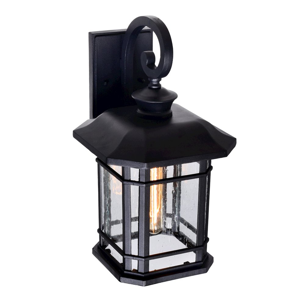 Blackburn 1 Light Outdoor Black Wall Lantern. Picture 3