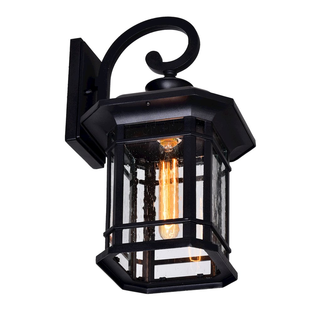 Blackburn 1 Light Outdoor Black Wall Lantern. Picture 4