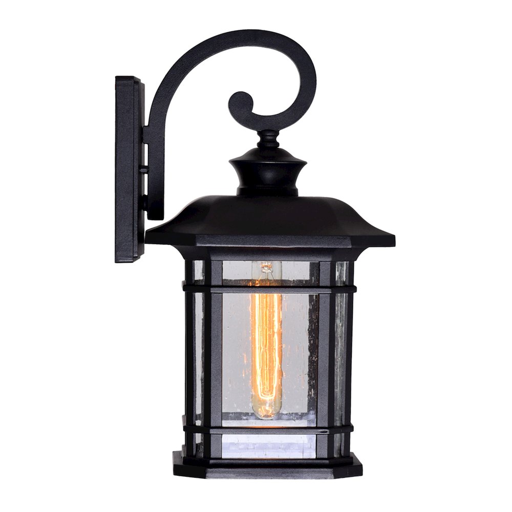 Blackburn 1 Light Outdoor Black Wall Lantern. Picture 5
