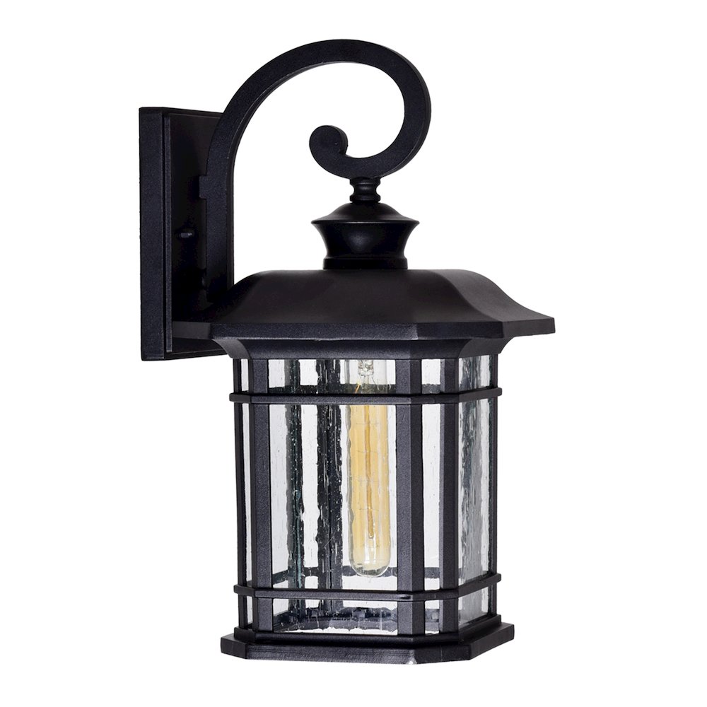 Blackburn 1 Light Outdoor Black Wall Lantern. Picture 6