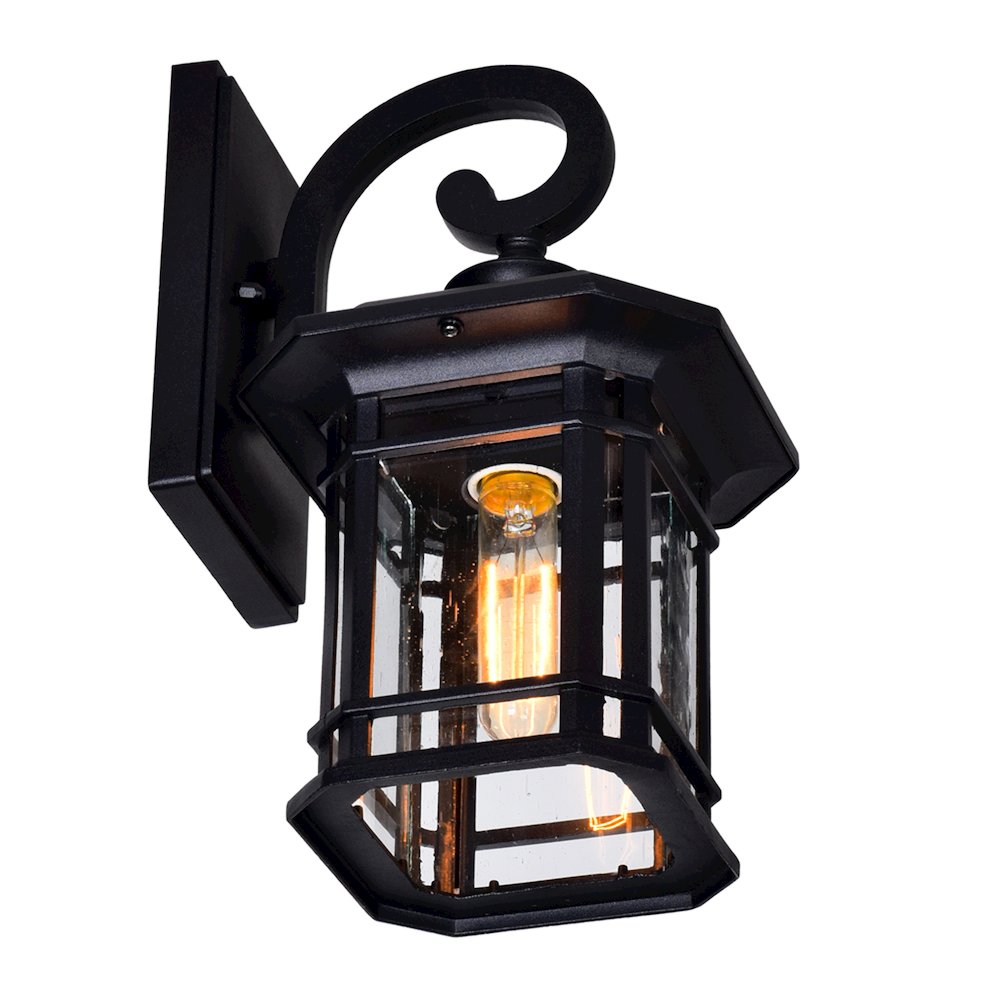 Blackburn 1 Light Outdoor Black Wall Lantern. Picture 3