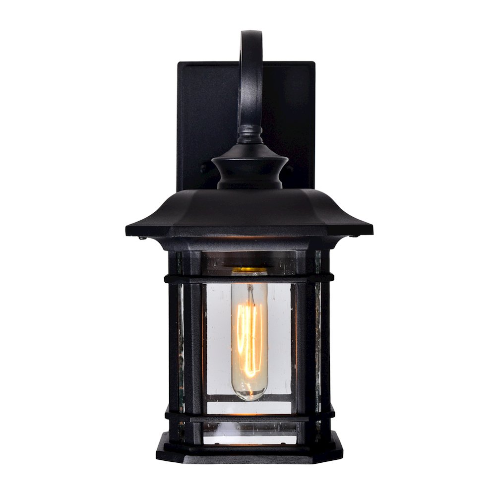 Blackburn 1 Light Outdoor Black Wall Lantern. Picture 5