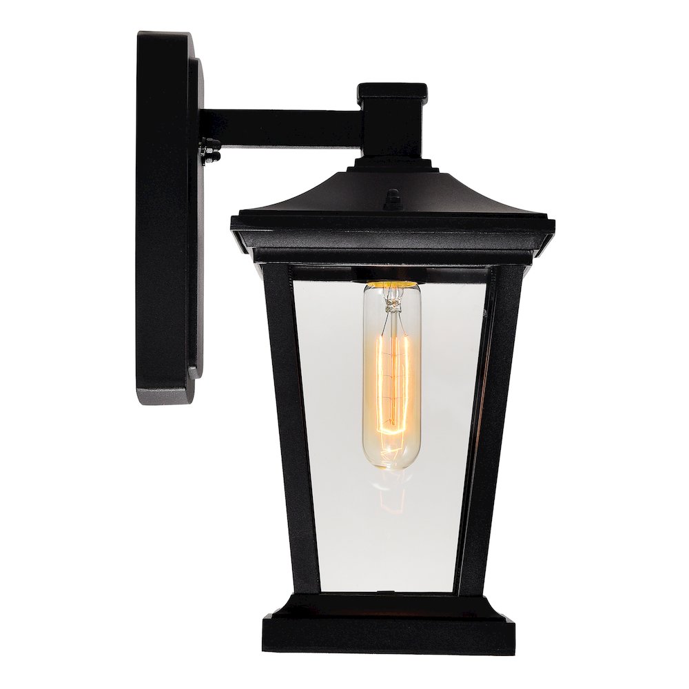 Leawood 1 Light Black Outdoor Wall Light. Picture 2