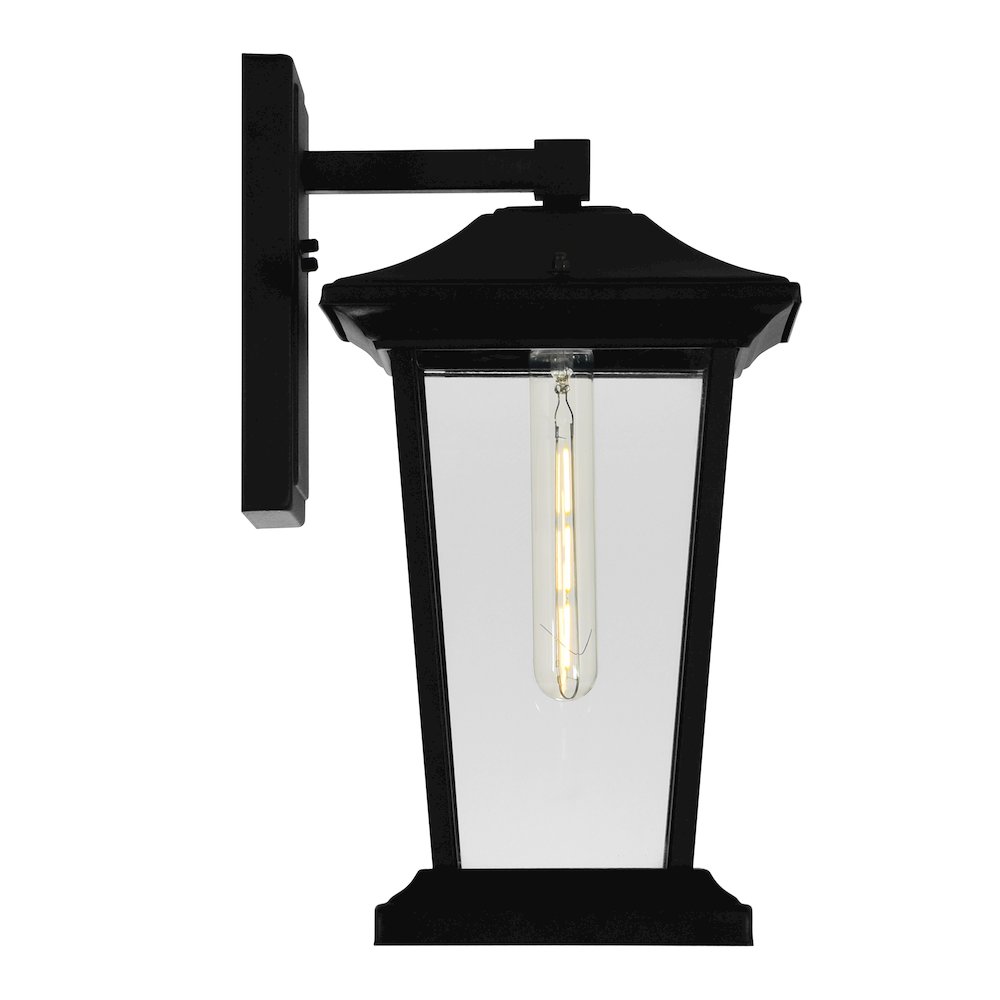 Leawood 1 Light Black Outdoor Wall Light. Picture 2