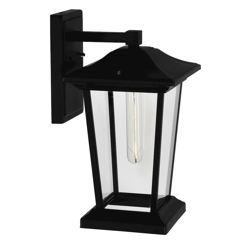 Leawood 1 Light Black Outdoor Wall Light. Picture 3