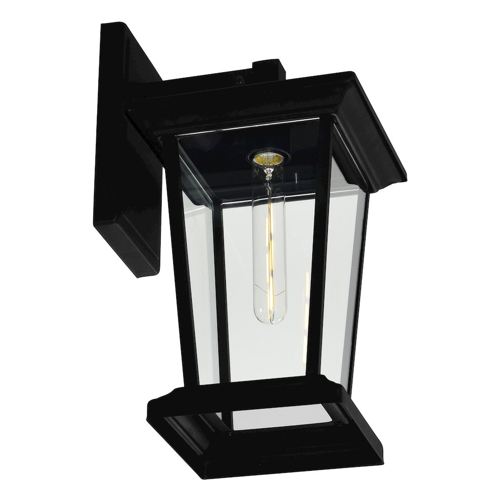 Leawood 1 Light Black Outdoor Wall Light. Picture 4