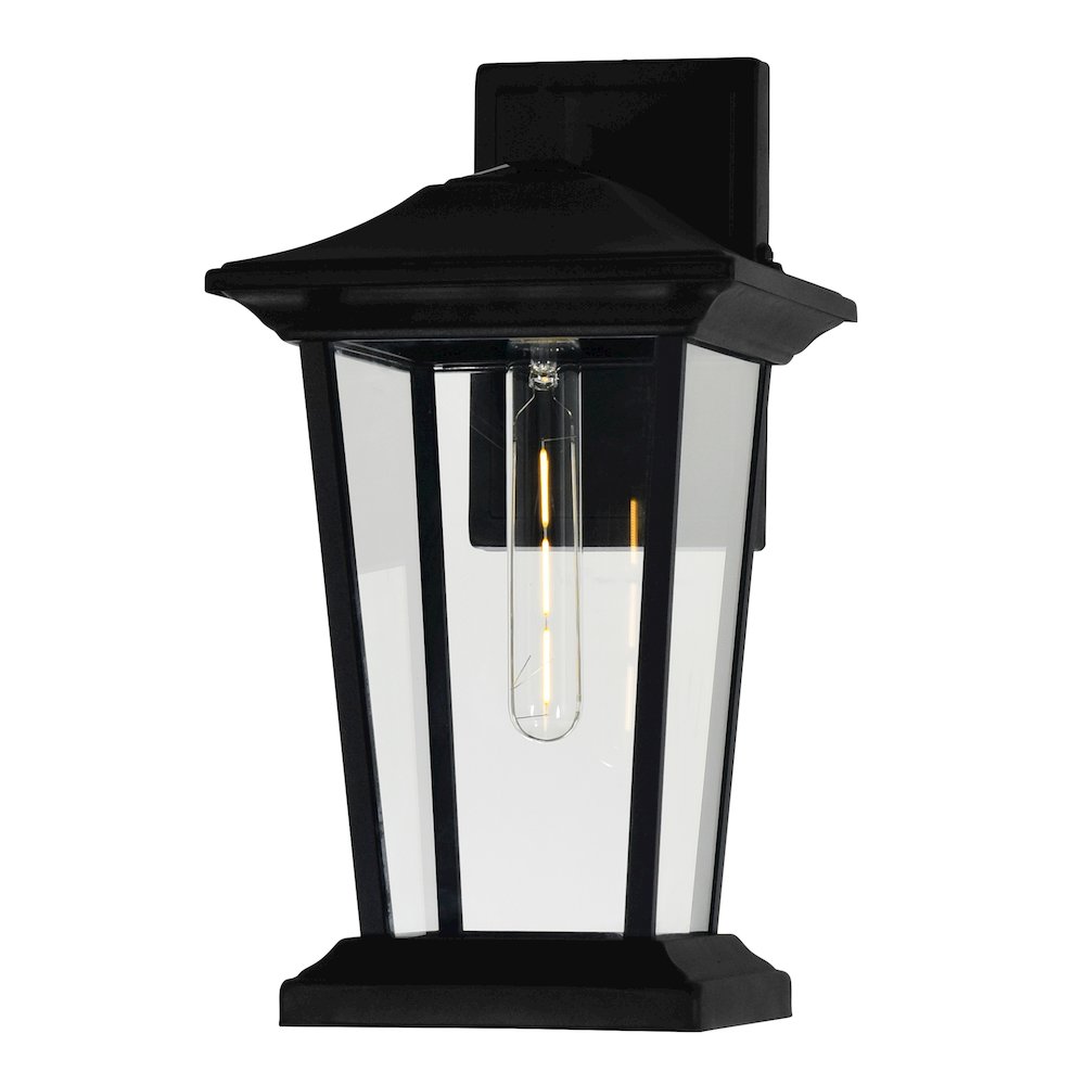 Leawood 1 Light Black Outdoor Wall Light. Picture 5