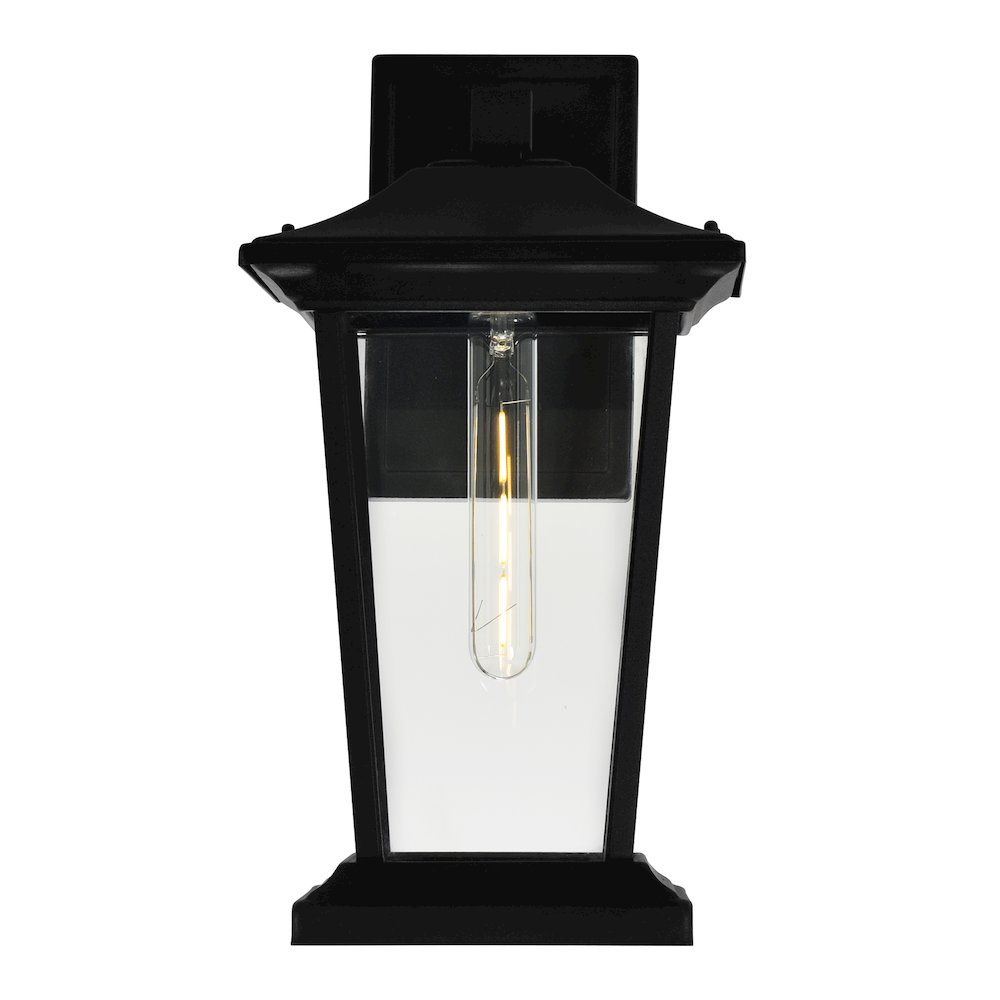 Leawood 1 Light Black Outdoor Wall Light. Picture 6