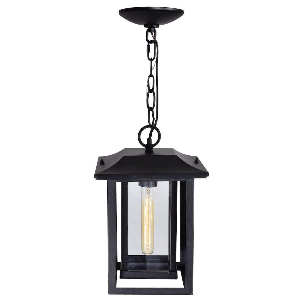 Winfield 1 Light Black Outdoor Hanging Light. Picture 4