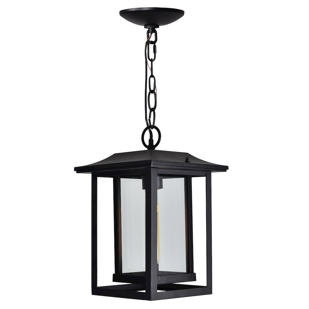 Winfield 1 Light Black Outdoor Hanging Light. Picture 5