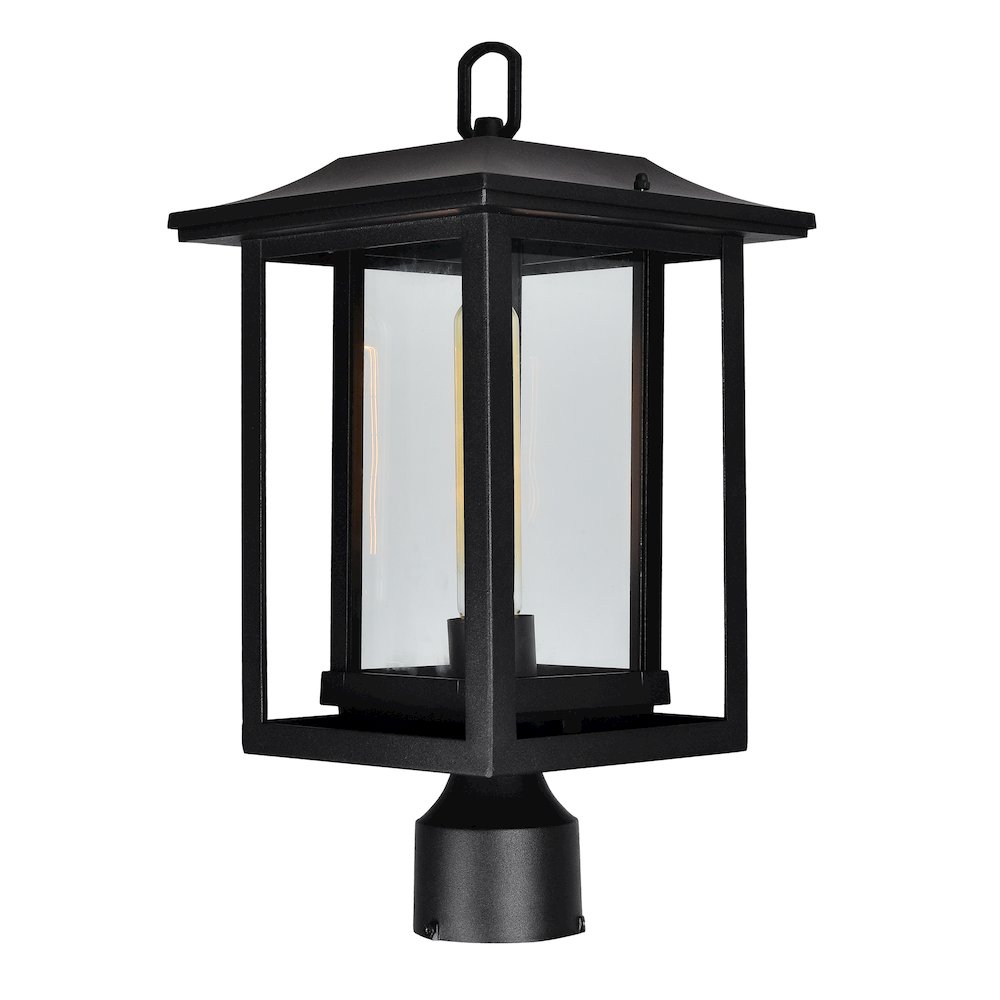 Winfield 1 Light Black Outdoor Lantern Head. Picture 2