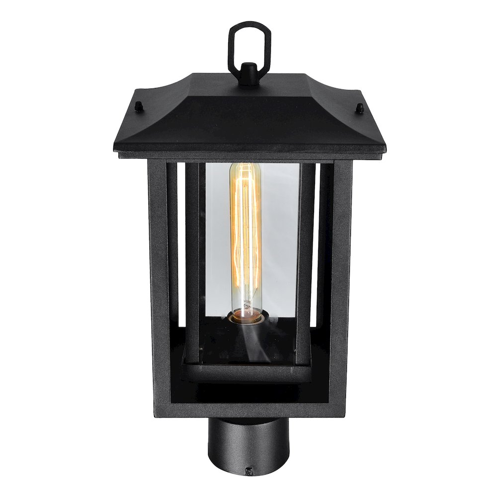 Winfield 1 Light Black Outdoor Lantern Head. Picture 4