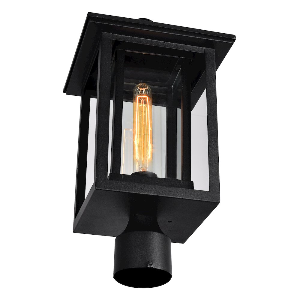Winfield 1 Light Black Outdoor Lantern Head. Picture 5